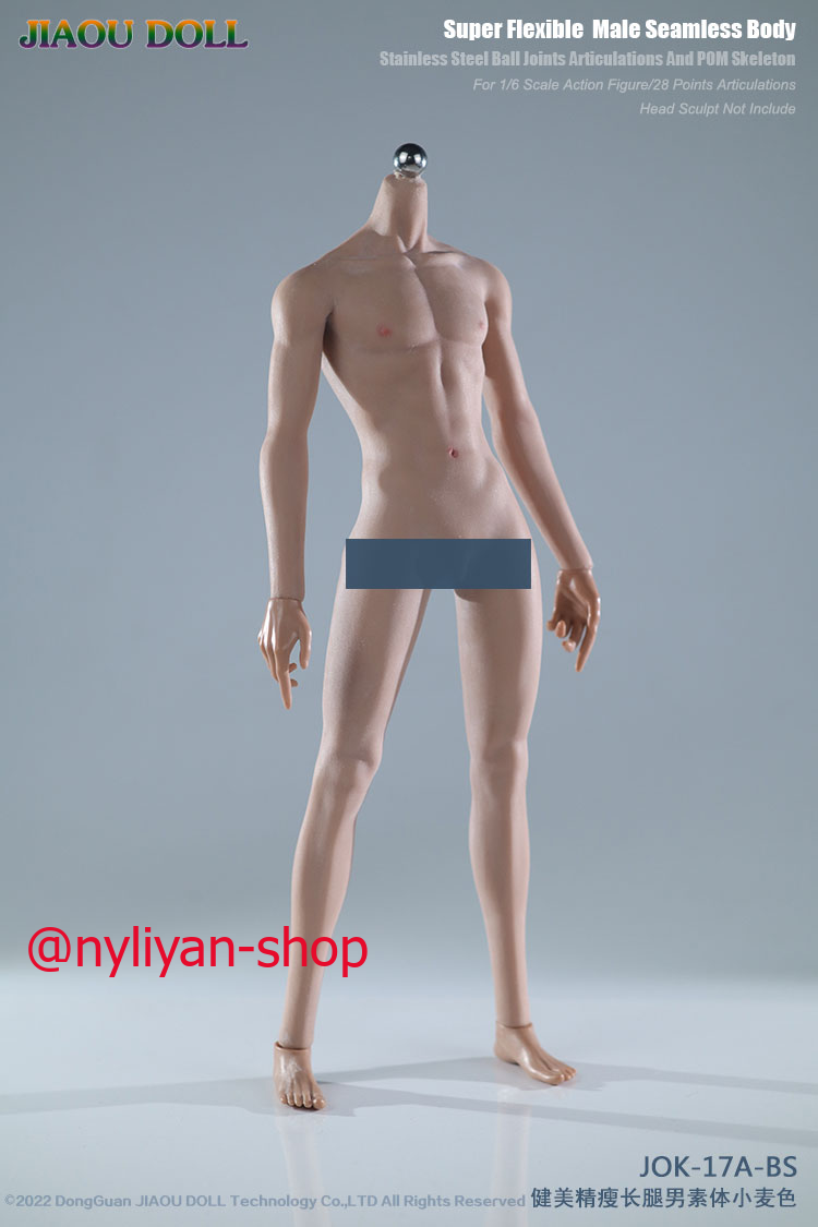 JIAOU DOLL JOK-17A 1/6 superflexible lange Beine nahtlos 12' männliche Körperfigur - Bild 15 von 16