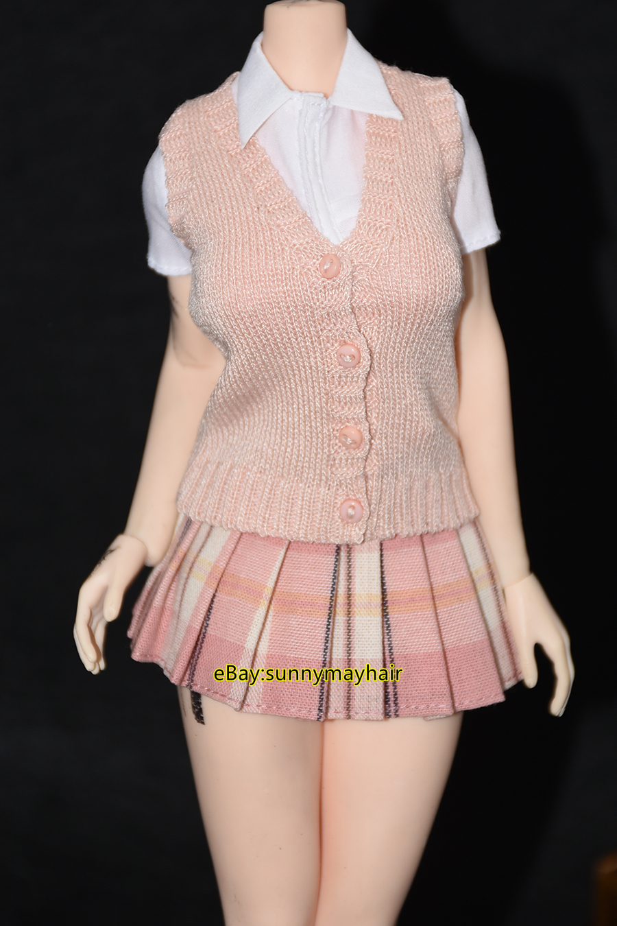 1/6 Sweater Vest Tops Clothes Model Fit 12'' Female TbL PH Figure Body Doll Toy