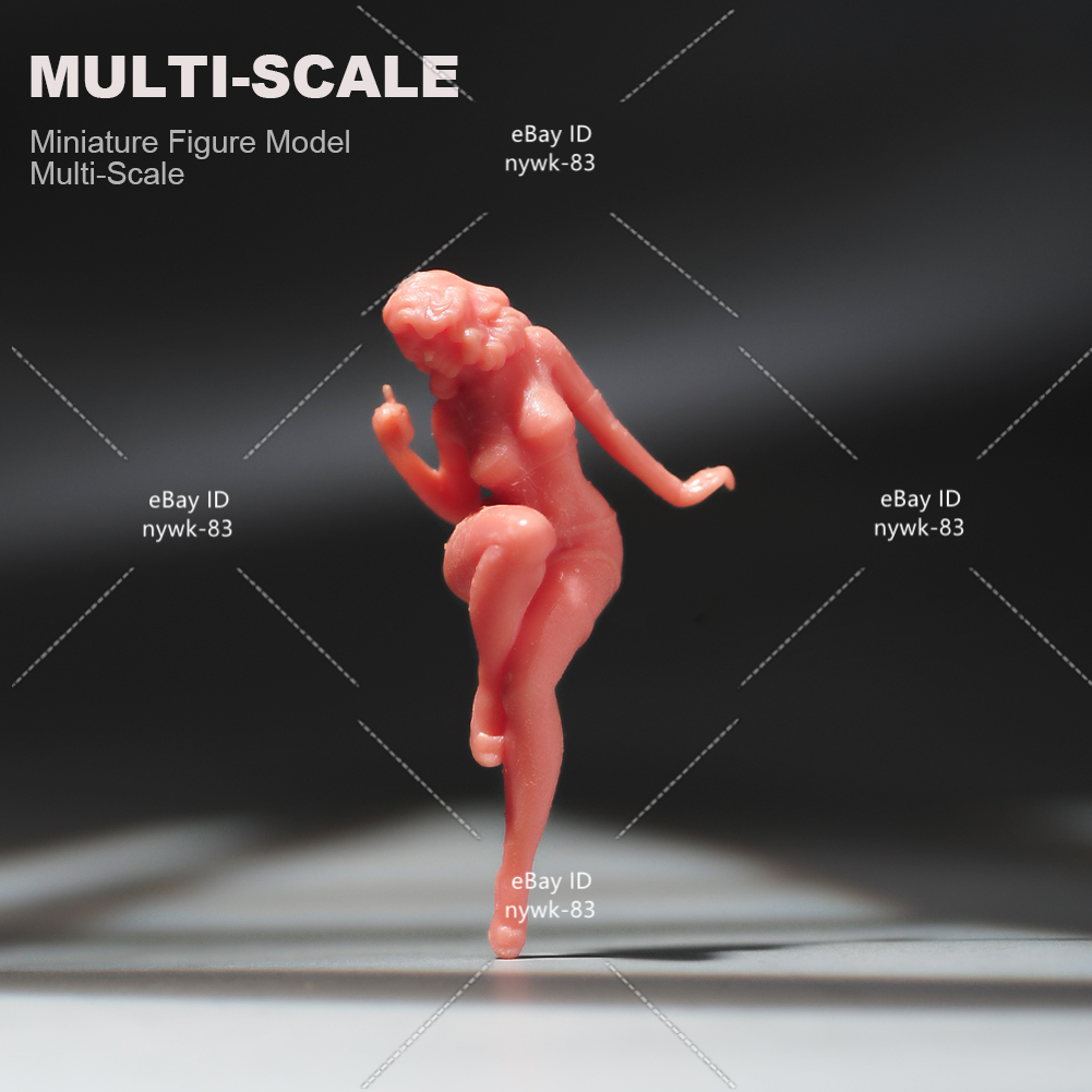 1/24 1/43 1/64 1/87 Scene Miniatures Figures Sexy Sitting Girl Doll For Cars Toy - Picture 12 of 19