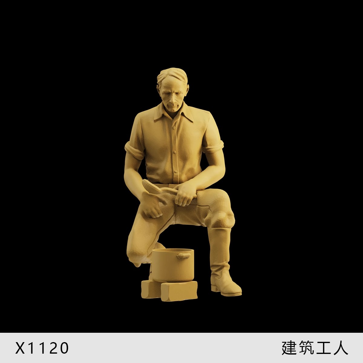 Figura miniatura 1/35 1/43 1/64 trabajador de la construcción escena utilería para automóviles vehículos - Imagen 24 de 40