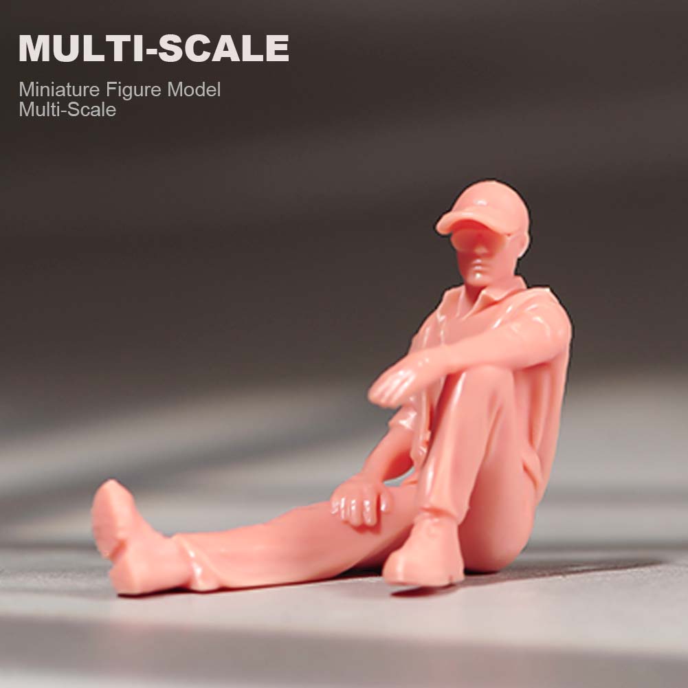 1/18 1/24 1/43 1/64 1/87 Miniaturas Figuras Casual Sit Man Escena Modelo Para Coches - Imagen 13 de 14
