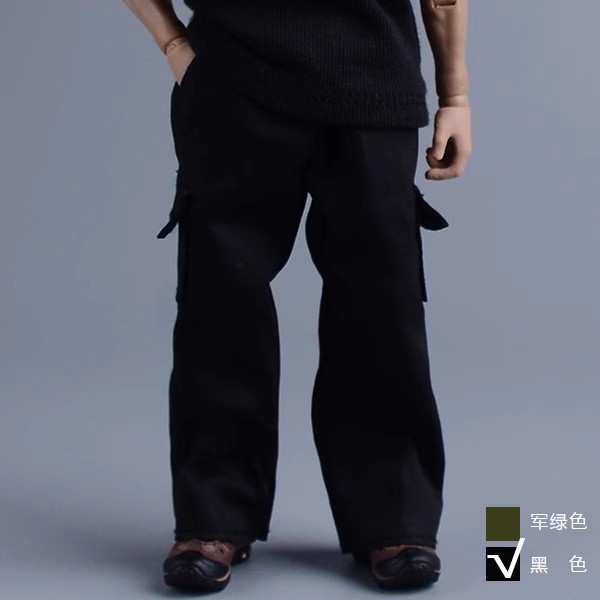 1/12 Pantalones Carga Cintura Camiseta Chaqueta Ropa Para 6" BJD Figura Cuerpo - Imagen 12 de 15