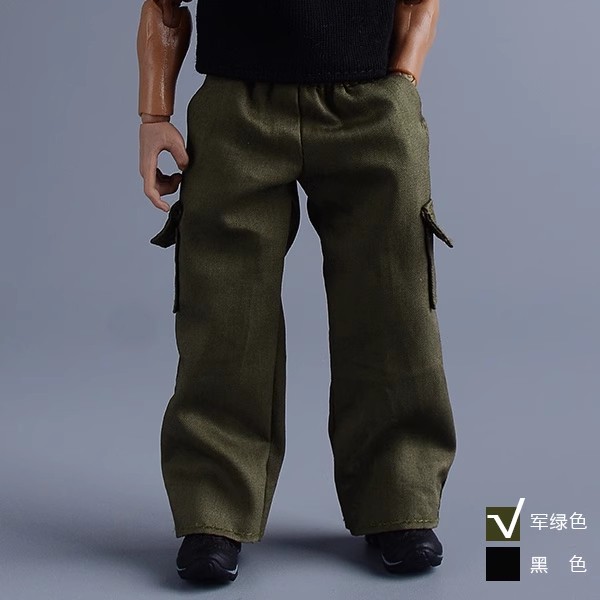 1/12 Pantalones Carga Cintura Camiseta Chaqueta Ropa Para 6" BJD Figura Cuerpo - Imagen 11 de 15