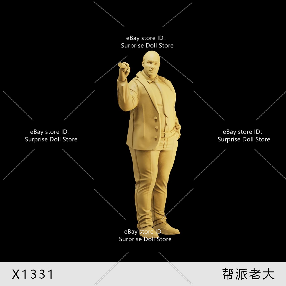 1/35 1/43 1/64 Figuras Miniatura Jefe Hombre Escena Prop Modelo Para Coche Vehículo - Imagen 10 de 10