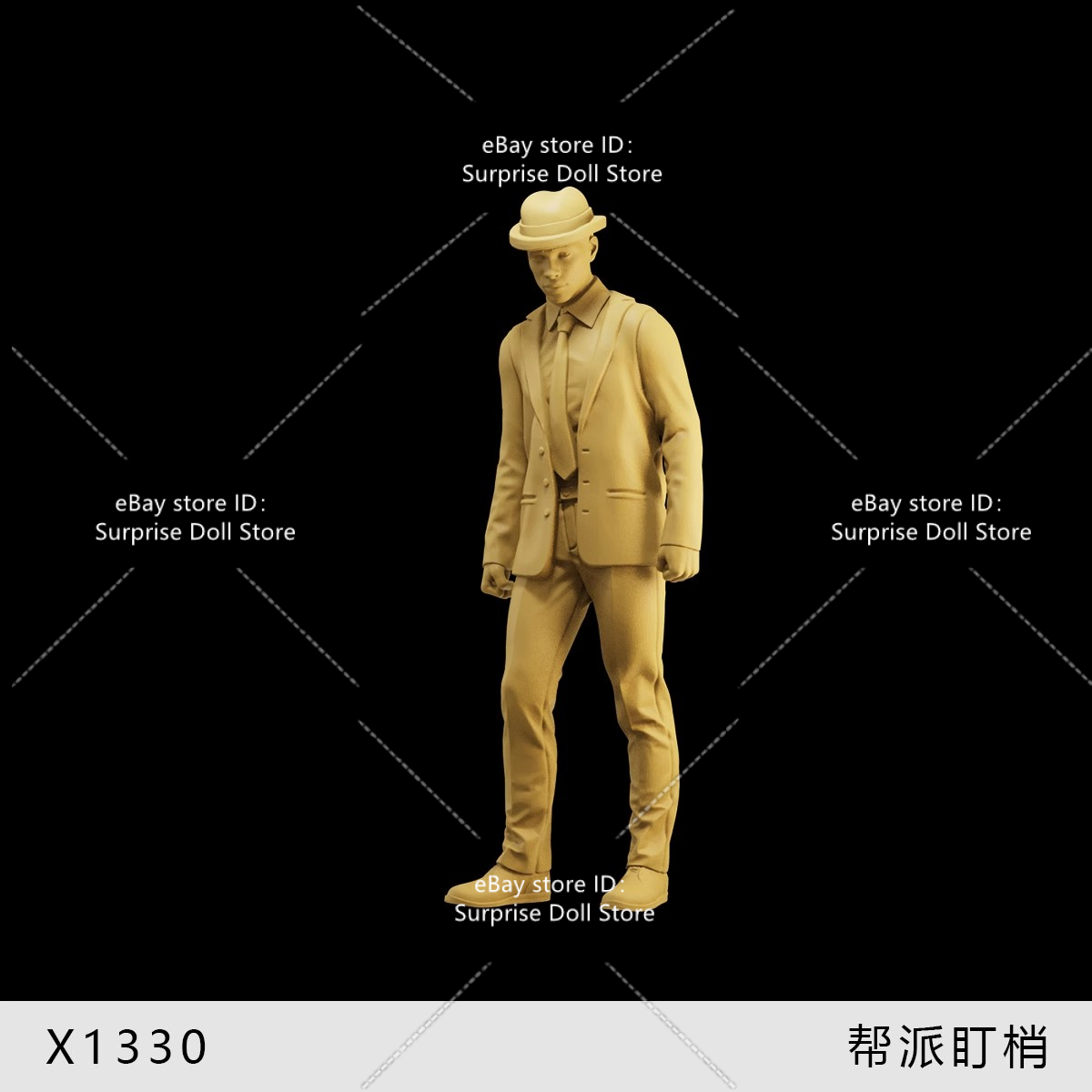 1/35 1/43 1/64 Figuras Miniatura Jefe Hombre Escena Prop Modelo Para Coche Vehículo - Imagen 9 de 10