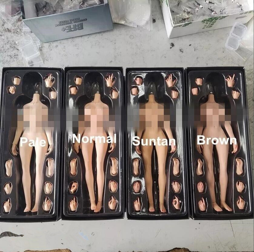 YM502 BJD 1/6 Silicone Female Body Large Breast Thin Waist 12" Action Figure - Picture 25 of 28