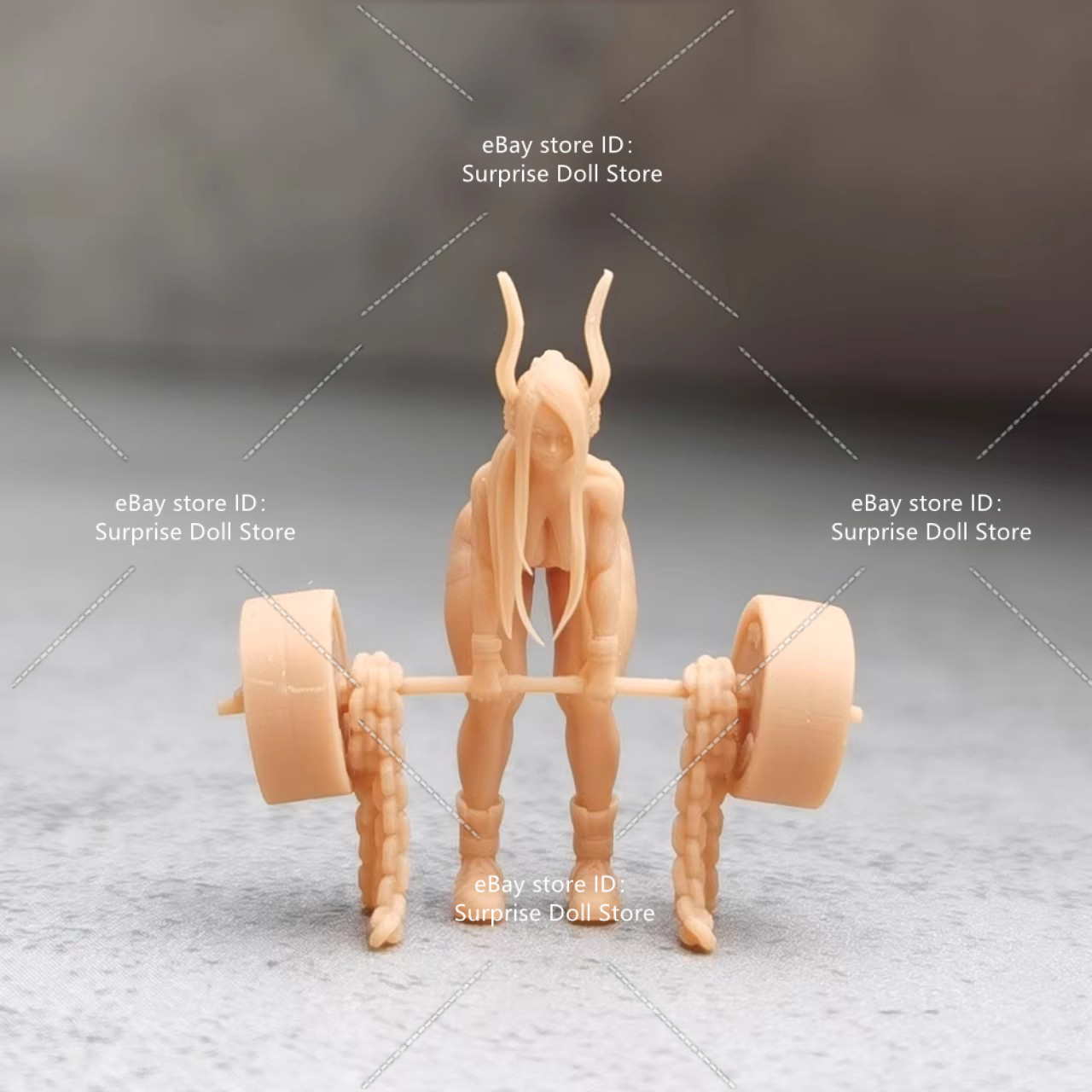 1/64 Miniature Figures Gym equipment Sports boxing Girl Scene Prop Model For Car - Picture 27 of 44