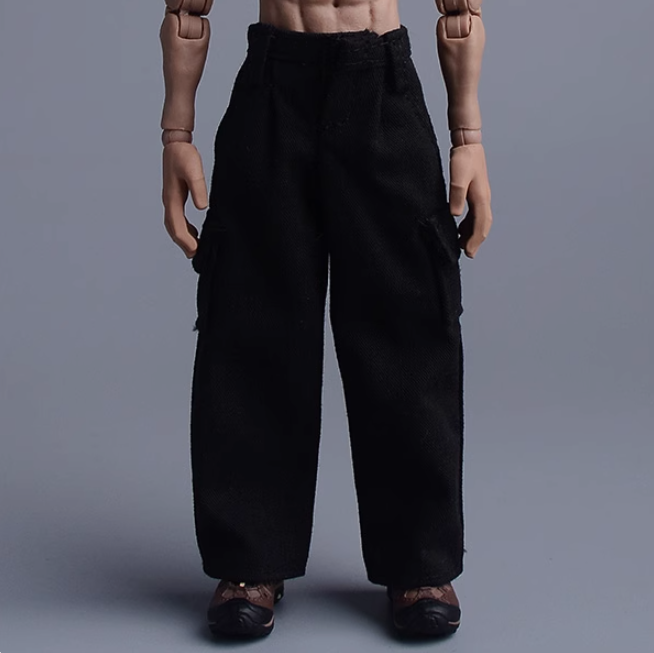 1/12 Male Cargo pants Belt Trousers Clothes Model For 6'' Romankey Figure Body - Picture 23 of 29