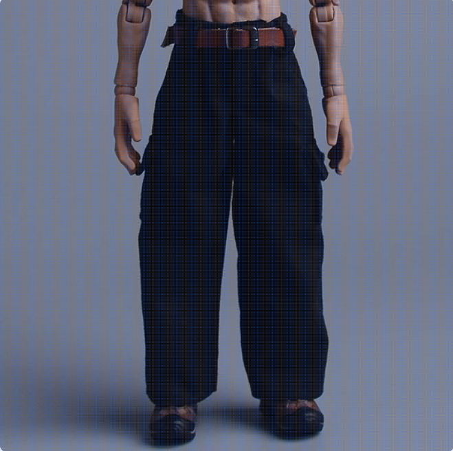 1/12 Male Cargo pants Belt Trousers Clothes Model For 6'' Romankey Figure Body - Picture 24 of 29