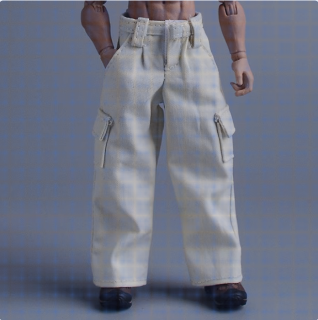 1/12 Male Cargo pants Belt Trousers Clothes Model For 6'' Romankey Figure Body - Picture 21 of 29