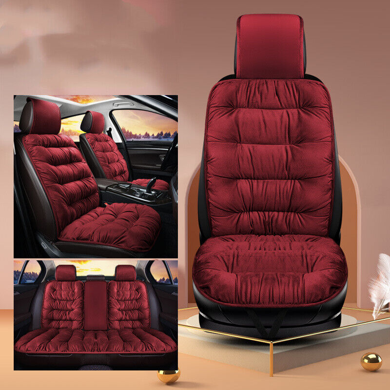 Car Seat Cover Thicken Plush Winter Warm Auto Front Seats Cushion Protector Pad - Bild 11 von 13