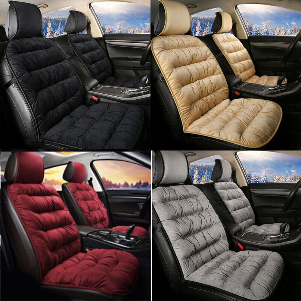 Car Seat Cover Thicken Plush Winter Warm Auto Front Seats Cushion Protector Pad - Bild 1 von 13