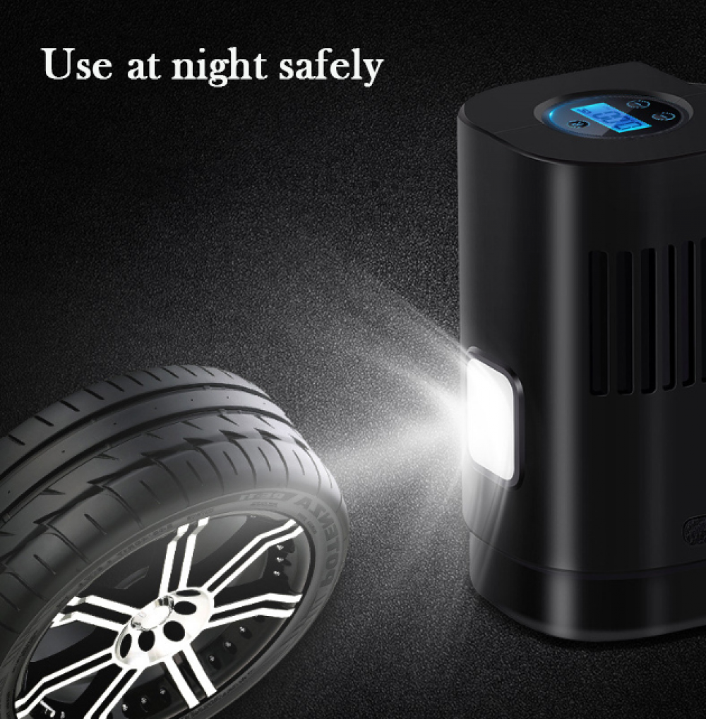 12V 150PSI Tire Inflator Auto Car Air Pump Digital Compressor LED Light Portable