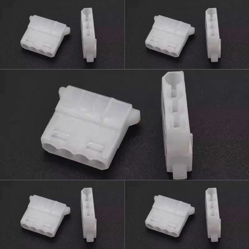 Kits PC Computer PSU Power Connector 4P 4 Pin Molex Mod Crimp Plug White - 第 12/16 張圖片