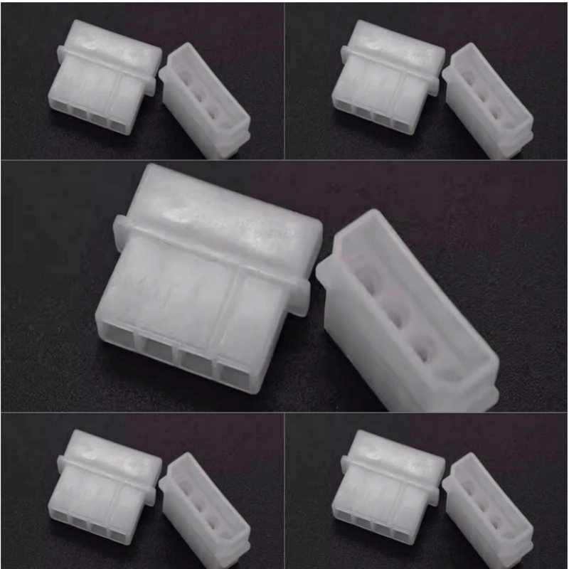Kits PC Computer PSU Power Connector 4P 4 Pin Molex Mod Crimp Plug White - 第 11/16 張圖片