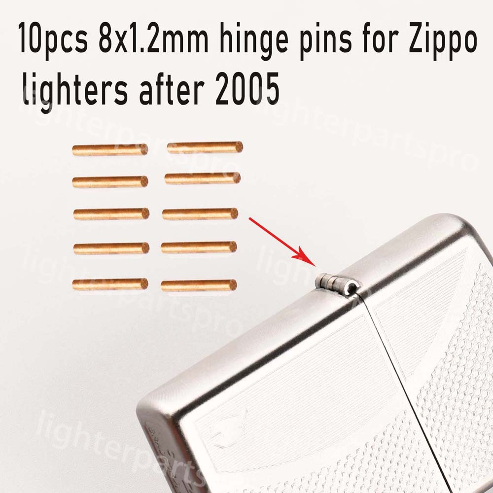 10pcs Golden Brass Copper Replacement Hinge Pins For Zippo lighter repair parts