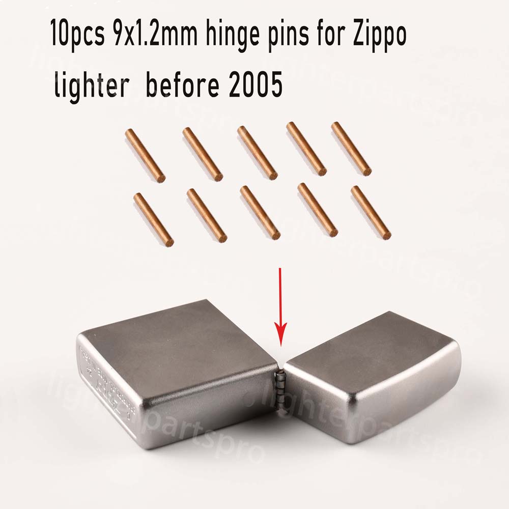 10pcs Golden Brass Copper Replacement Hinge Pins For Zippo lighter repair parts