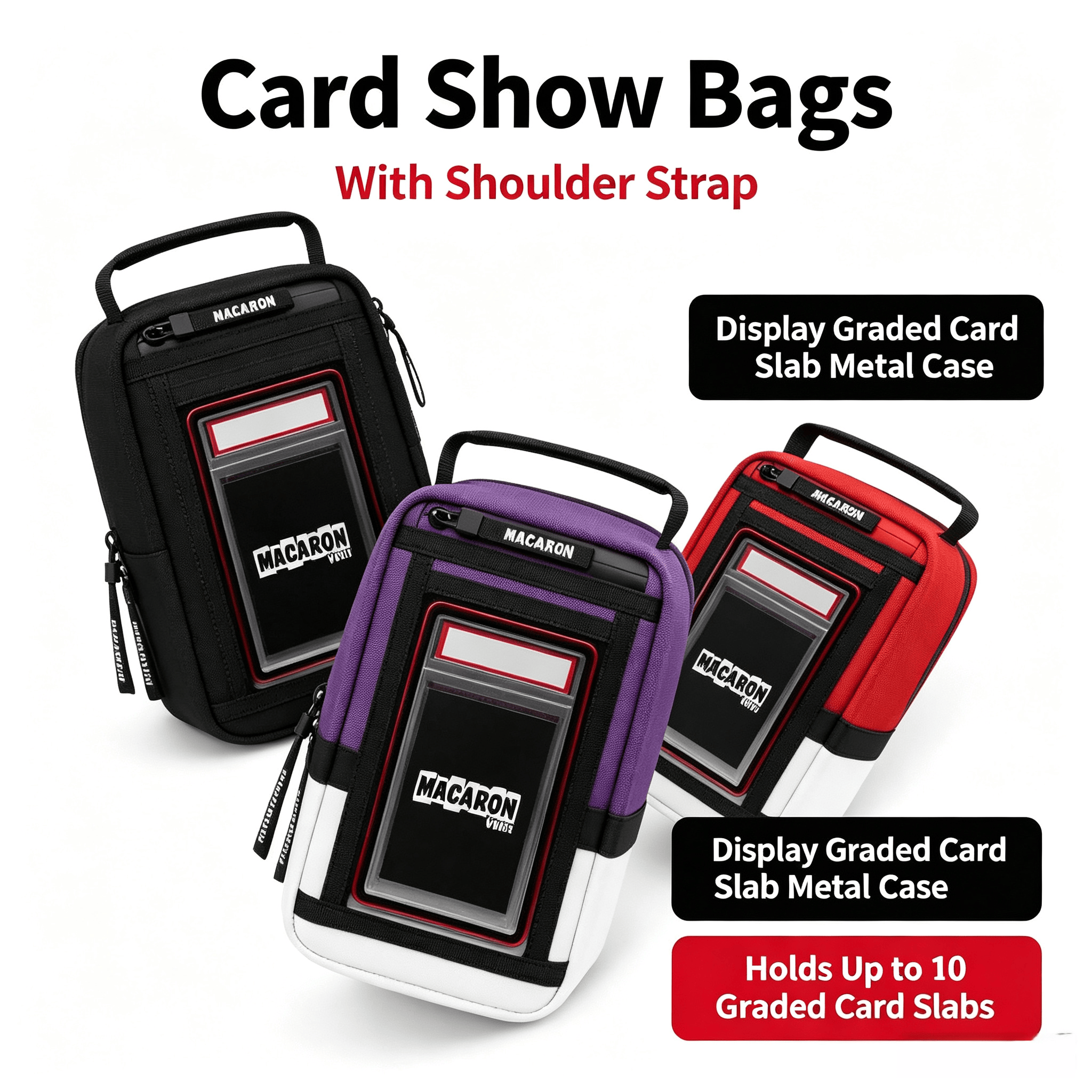 Graded Card Show Bag 3 Colors