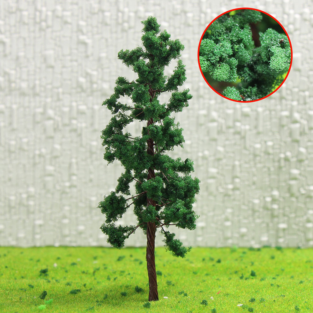 D8030 20pcs O HO Scale Train Layout Iron Wire Model Trees 80mm Railroad