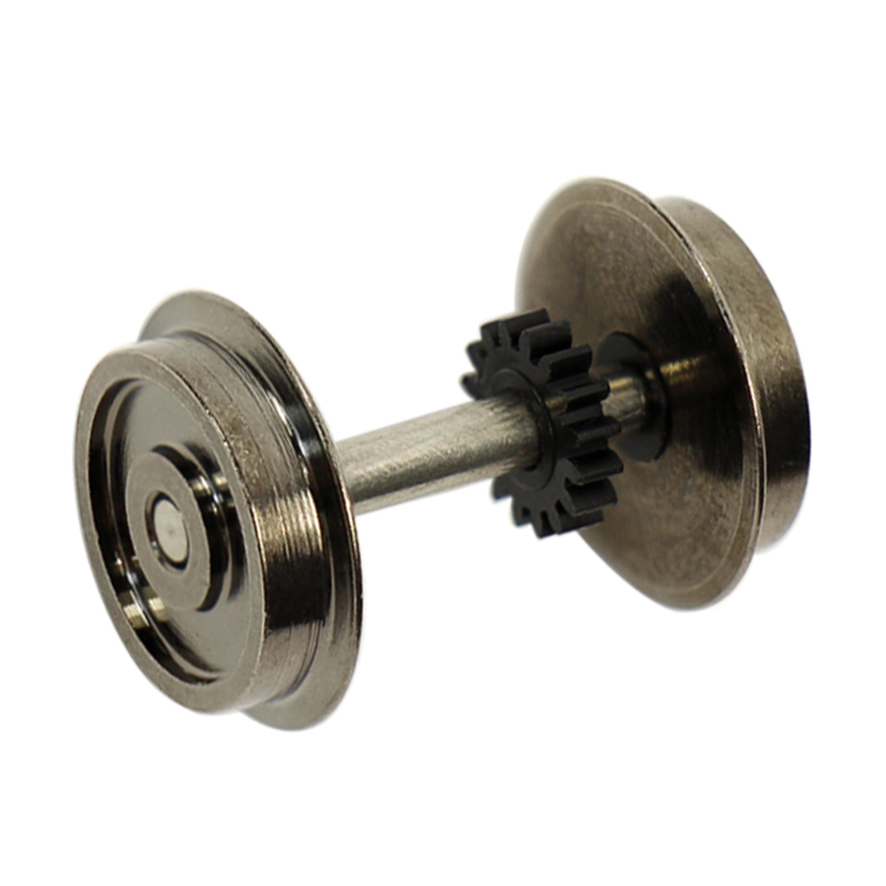 2pairs 38'' Metal Wheels with adhesive Model Train HO Scale DC wheel