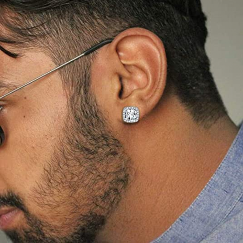 1 Paar 20 g CZ Ohrstecker für Damen Herren Ohrstecker Helix Muschel Piercing Schmuck - Bild 10 von 24