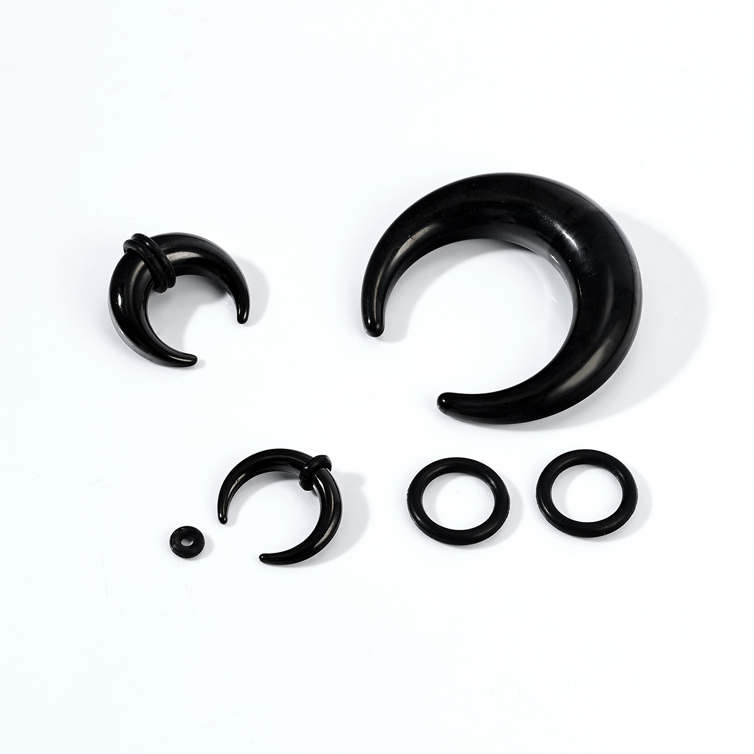 00G-16G Buffalo Septum Pincher Tapers Stainless Steel Nose Septum Ring Piercings