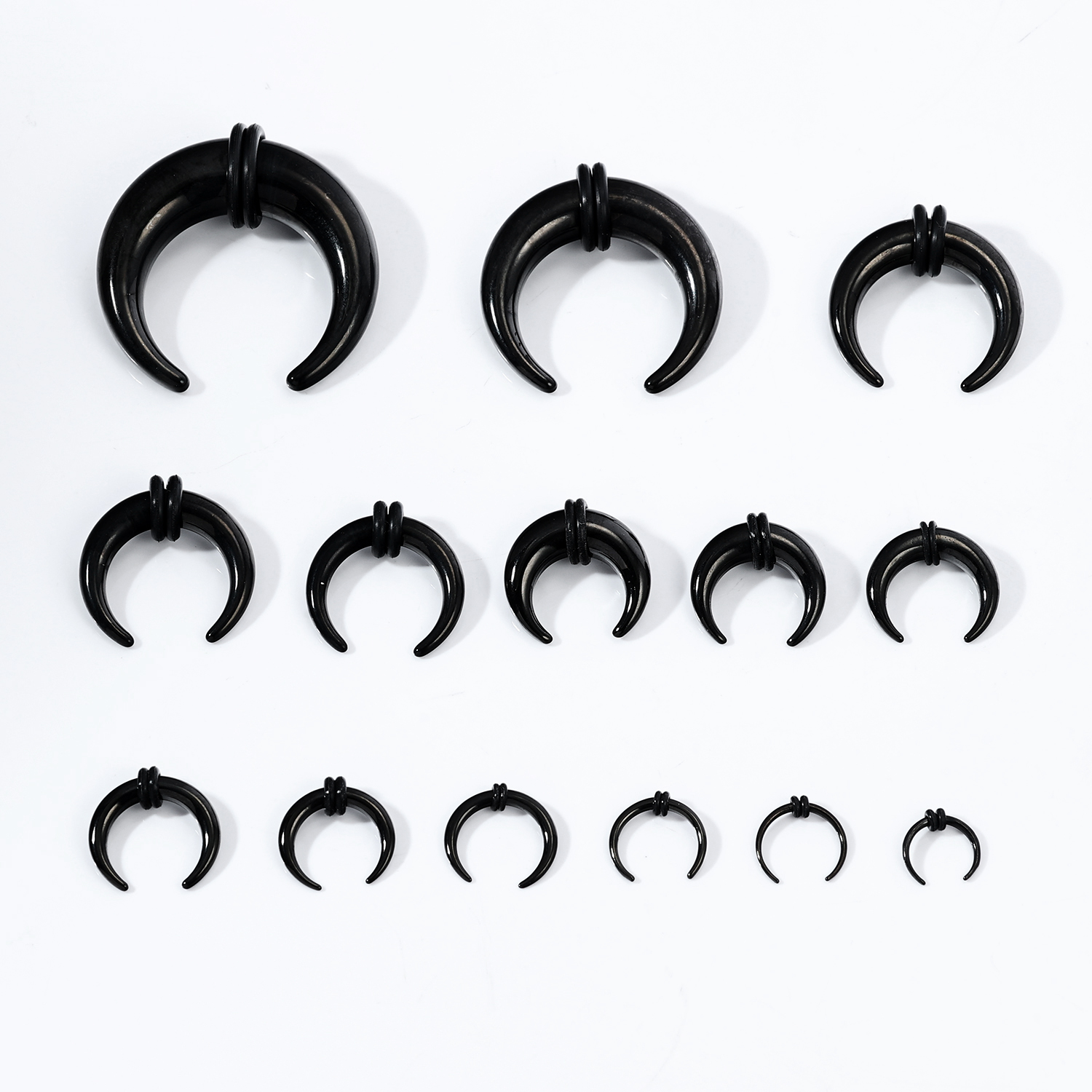 00G-16G Buffalo Septum Pincher Tapers Stainless Steel Nose Septum Ring Piercings