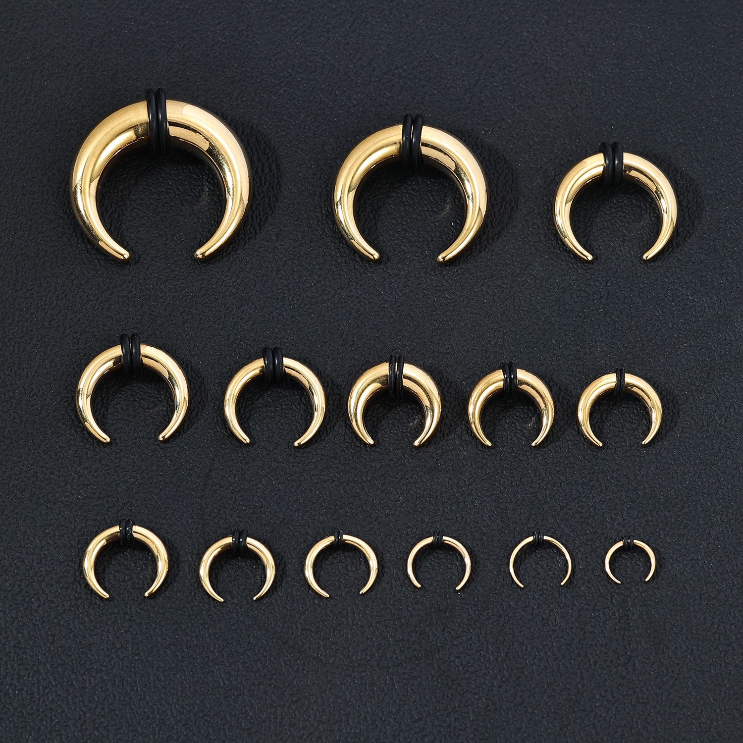 00G-16G Buffalo Septum Pincher Tapers Stainless Steel Nose Septum Ring Piercings