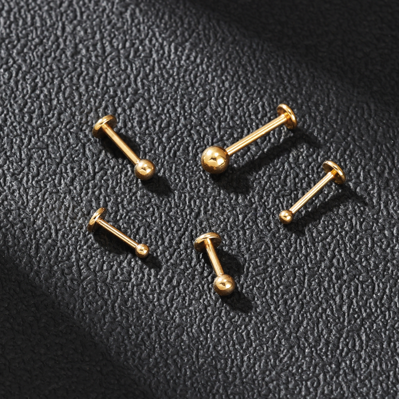 13Pcs Stainless Steel Lip Stud Set Flat Back Stud Earring Labret Monroe Piercing - Picture 31 of 31