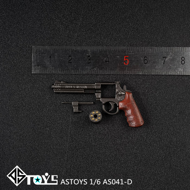 1//6 ASTOYS AS040A P18520 Revolver Pistol Gun Weapon Model Toy Fit 12/'/' Figure
