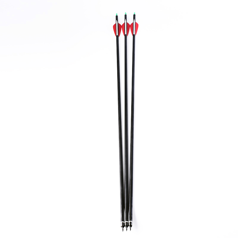 6//12//24Pcs 31/"Mixed Carbon Arrow 500Spine Replacable Tip Archery Arrow Bow Hunt