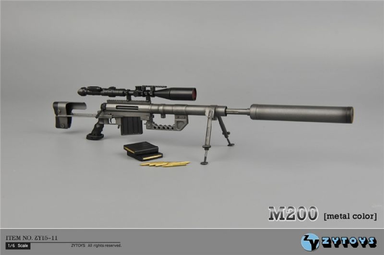 M200 CHEYTAC INTERVENTION RIFLE GUN DESERT MODEL 1:6 #5 G_M200_E 