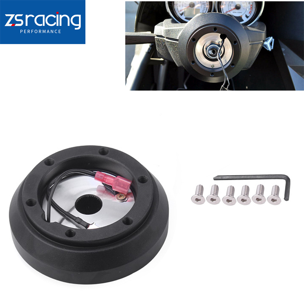 thumbnail image 2 of Speed Daddy Silver Billet Aluminum Steering Wheel Hub Adapter For Mazda Miata RX-7 RX-8 626 - 6-Hole, 70mm/74mm Pattern 2 of 6