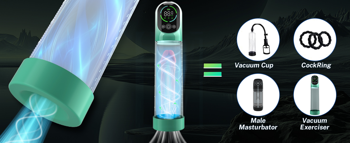 Male Masturbators Automatic Vacuum Sucking Penis Pump Enhancer Cup Men Sex  Toys