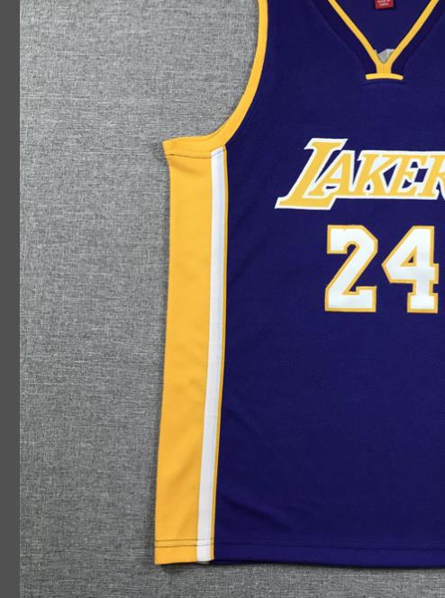 2 Colors Kid Size Throwback #24 Bryant Basketball Jersey Kobe Stitched