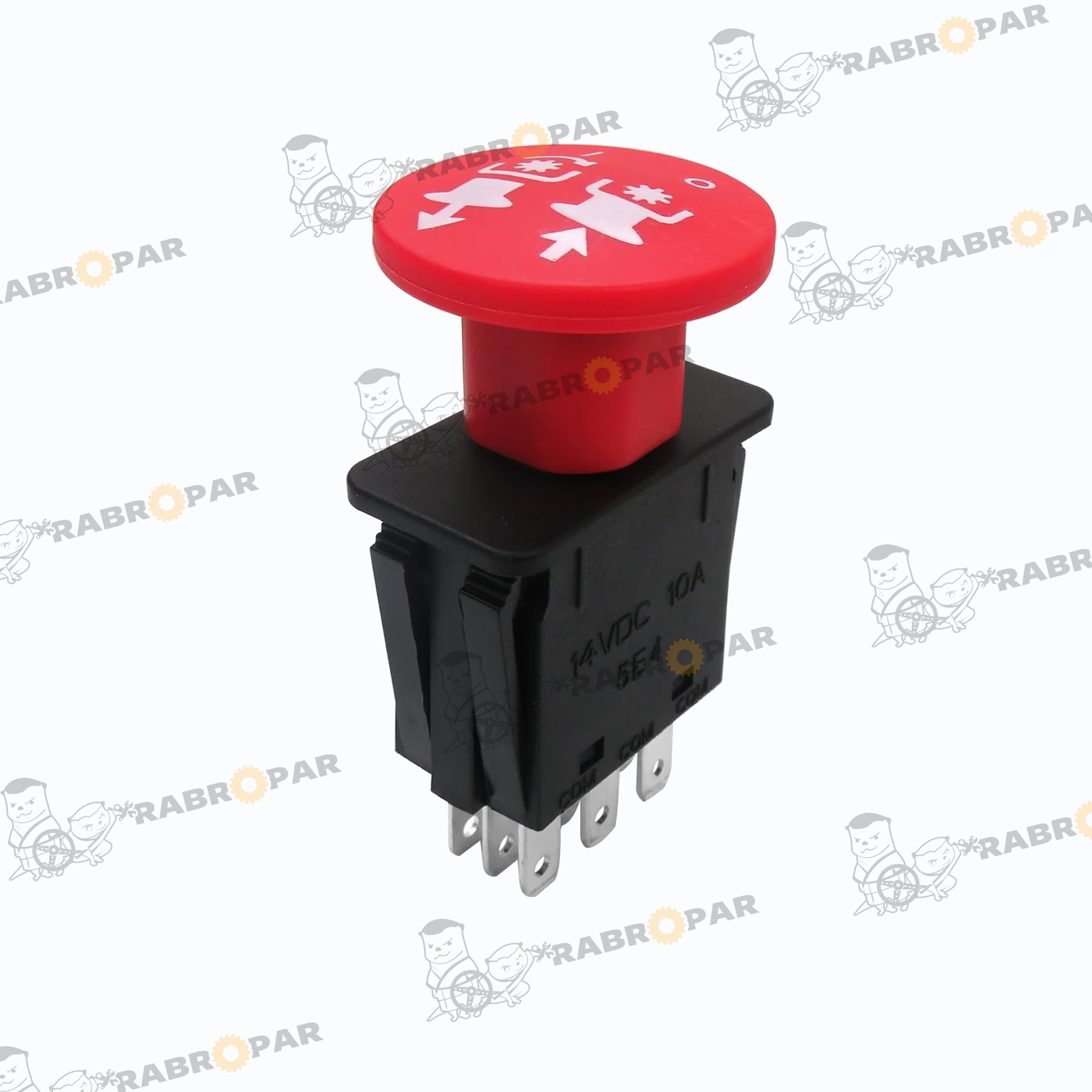 8 Terminal 10A Clutch PTO Switch 6204-322 5221816 for Dixie