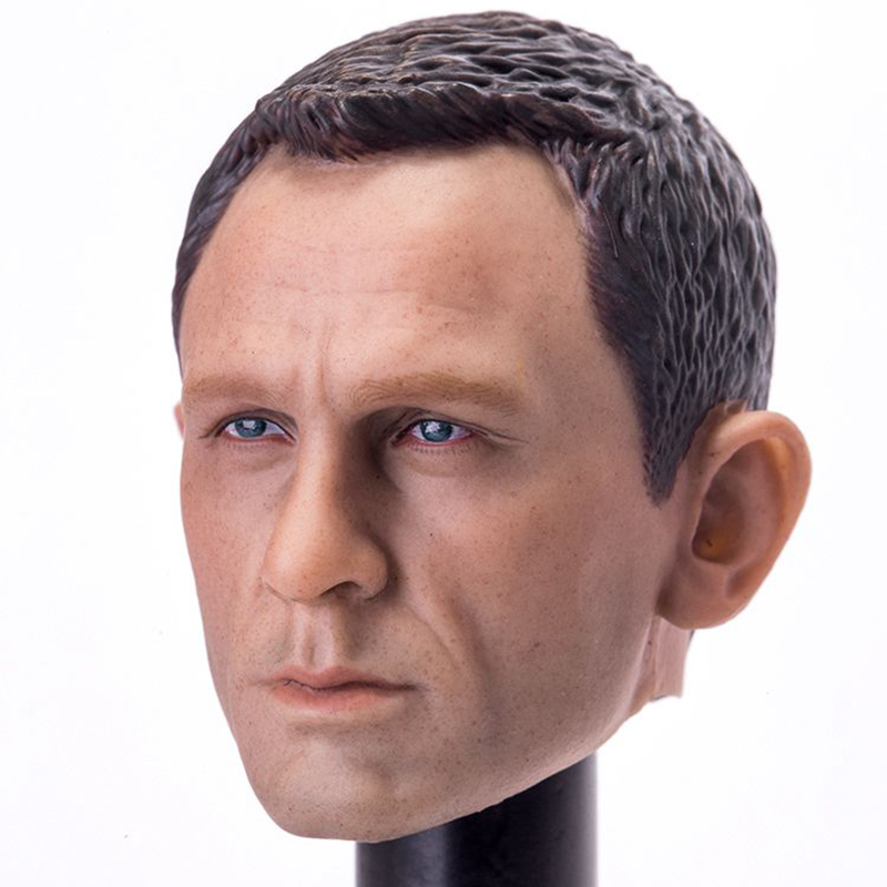 1//6 James Bond 007 Daniel Craig Head Sculpt For Skyfall Spectre Hot Toys Phicen