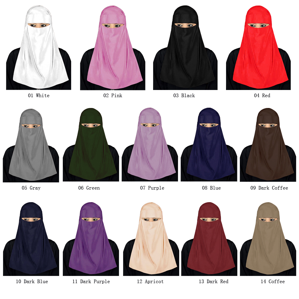 New Niqab Muslim Hijab Islamic Ramadon Veil Burqa Burka Bonnet Nikab Headband Ebay 9173