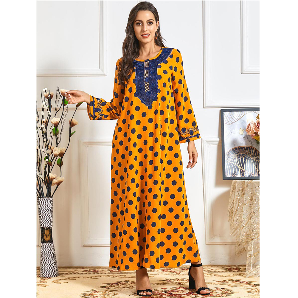 polka dot abaya