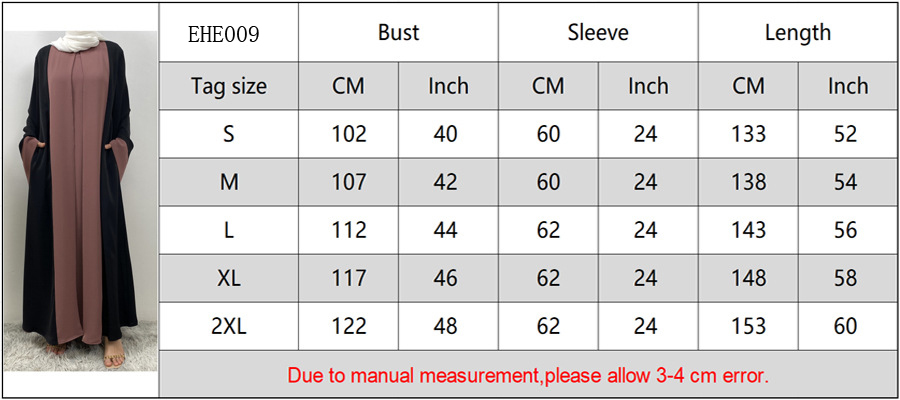 Dubai Muslim Women Abaya Maxi Dress Robe Kaftan Turkey Islamic