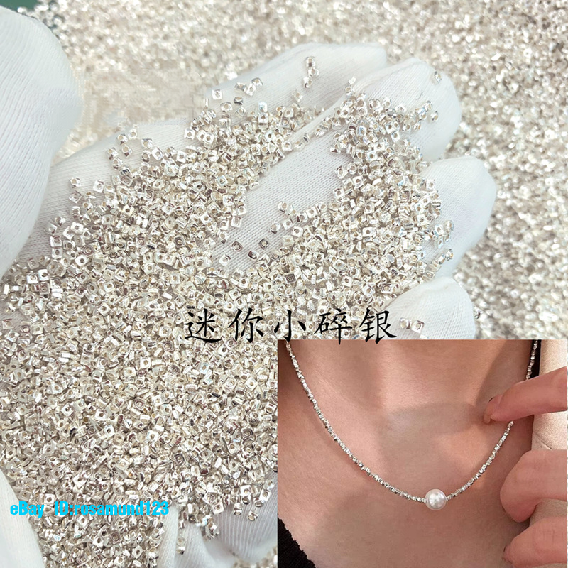Sterling Silver Mini Irregular Separated Beads Diy Necklace Bracelet Accessories