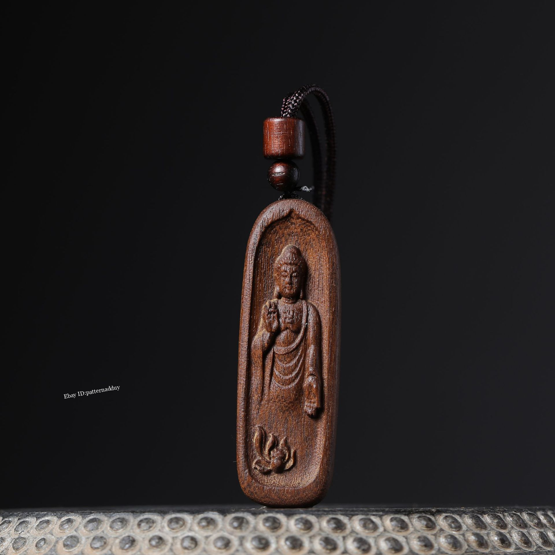 Guanyin Tathagata Agarwood Carving Pendant Crafts Pendant Car Accessories - Picture 10 of 10