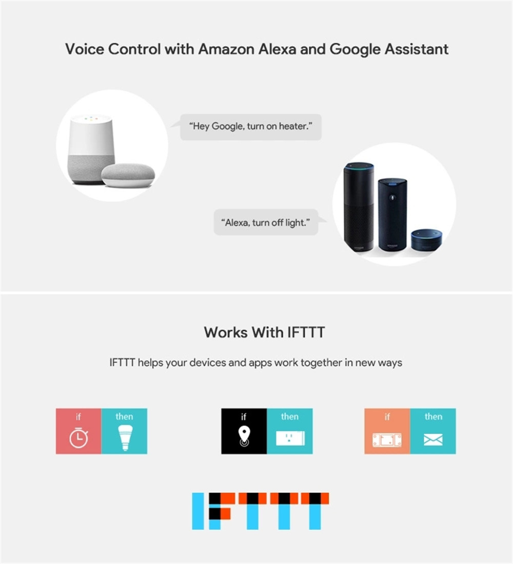 Smart WIFI Light Wall Switch Works with Alexa Google Home ...