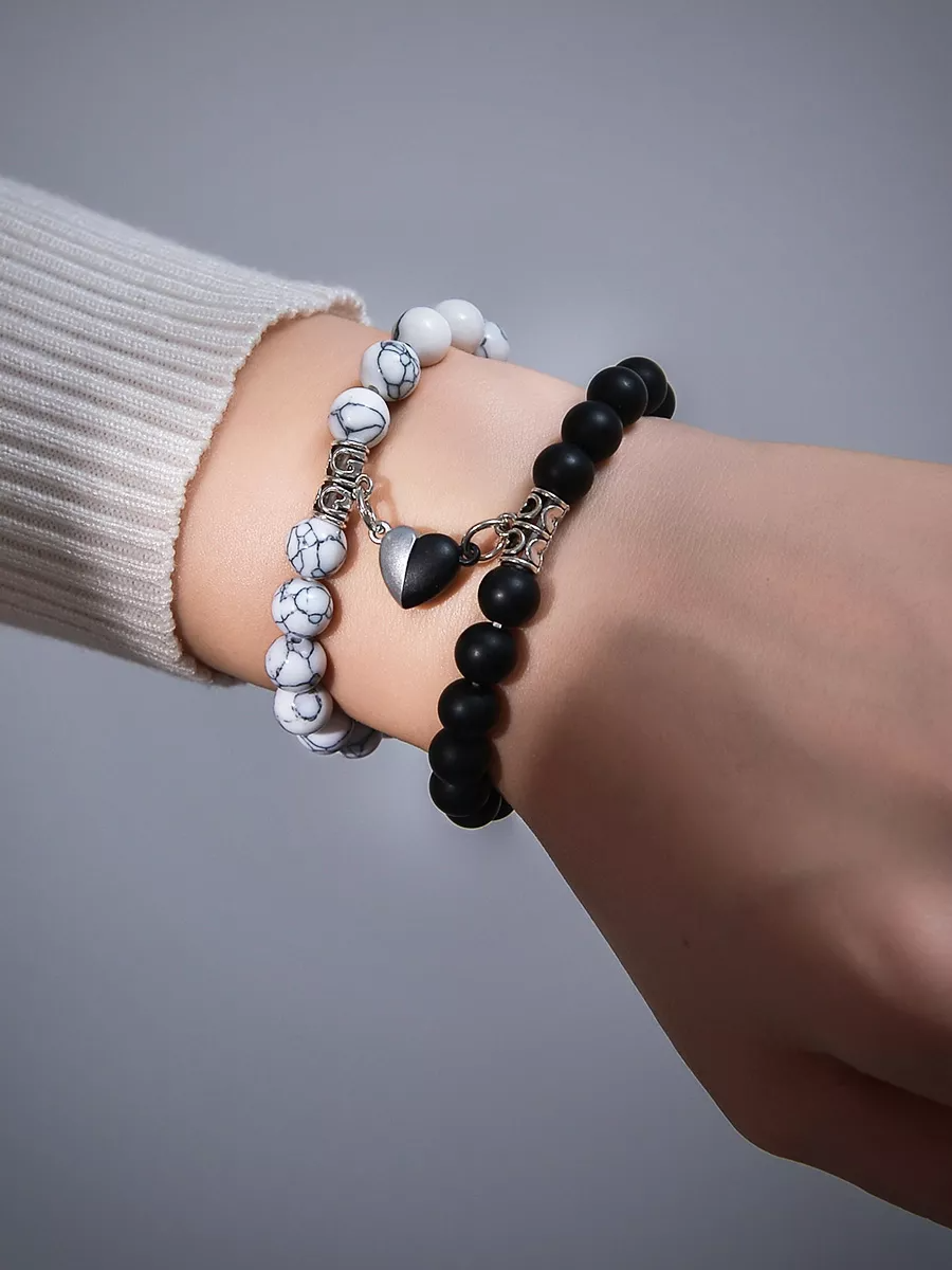 Matching Bracelets Magnetic Couples Bracelets Rose Quartz - Main Image