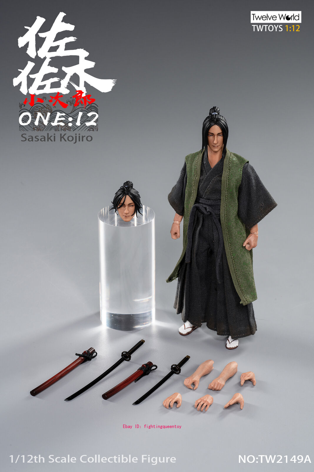 ★Kojiro商品★ TWTOYS TW2149A Sasaki Kojiro Normal Ver. 1/12 Scale Action Figure
