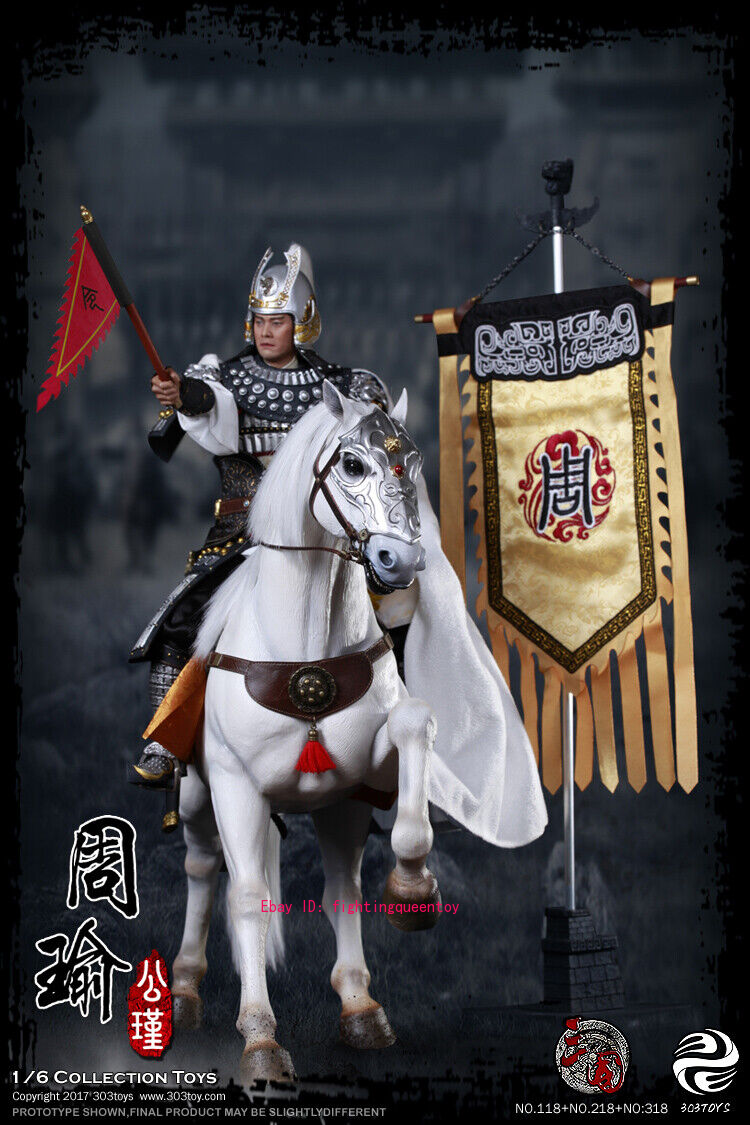 303TOYS 1/6 Three Kingdoms Series Zhou Yu & Horse Flag Figure
