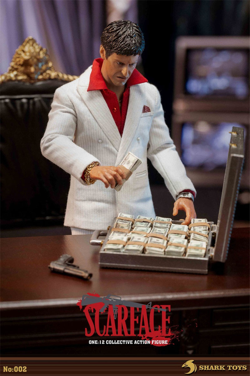 SHARK TOYS 1/12 Scarface Angry Tony Al Pacino Action Figure