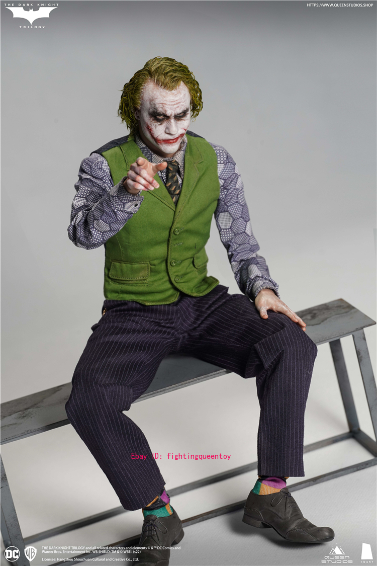Queen Studios Inart 1/6 Batman Dark Knight Joker Rooted Hair
