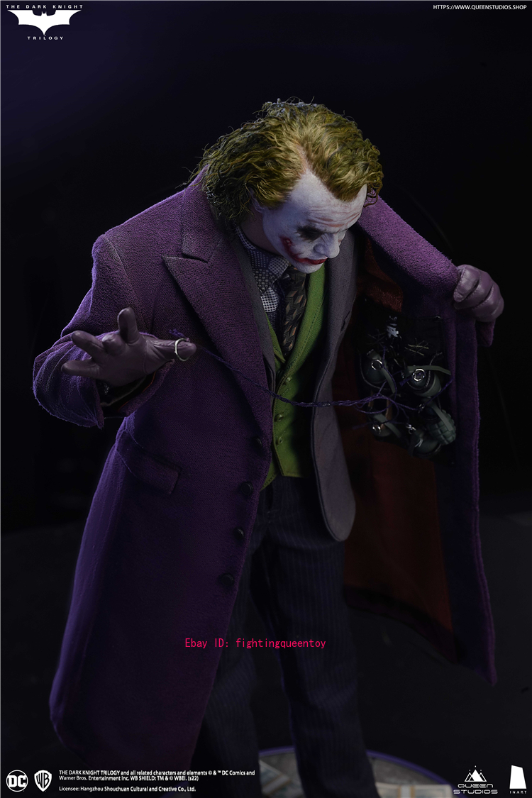 Queen Studios Inart 1/6 Batman Dark Knight Joker Rooted Hair