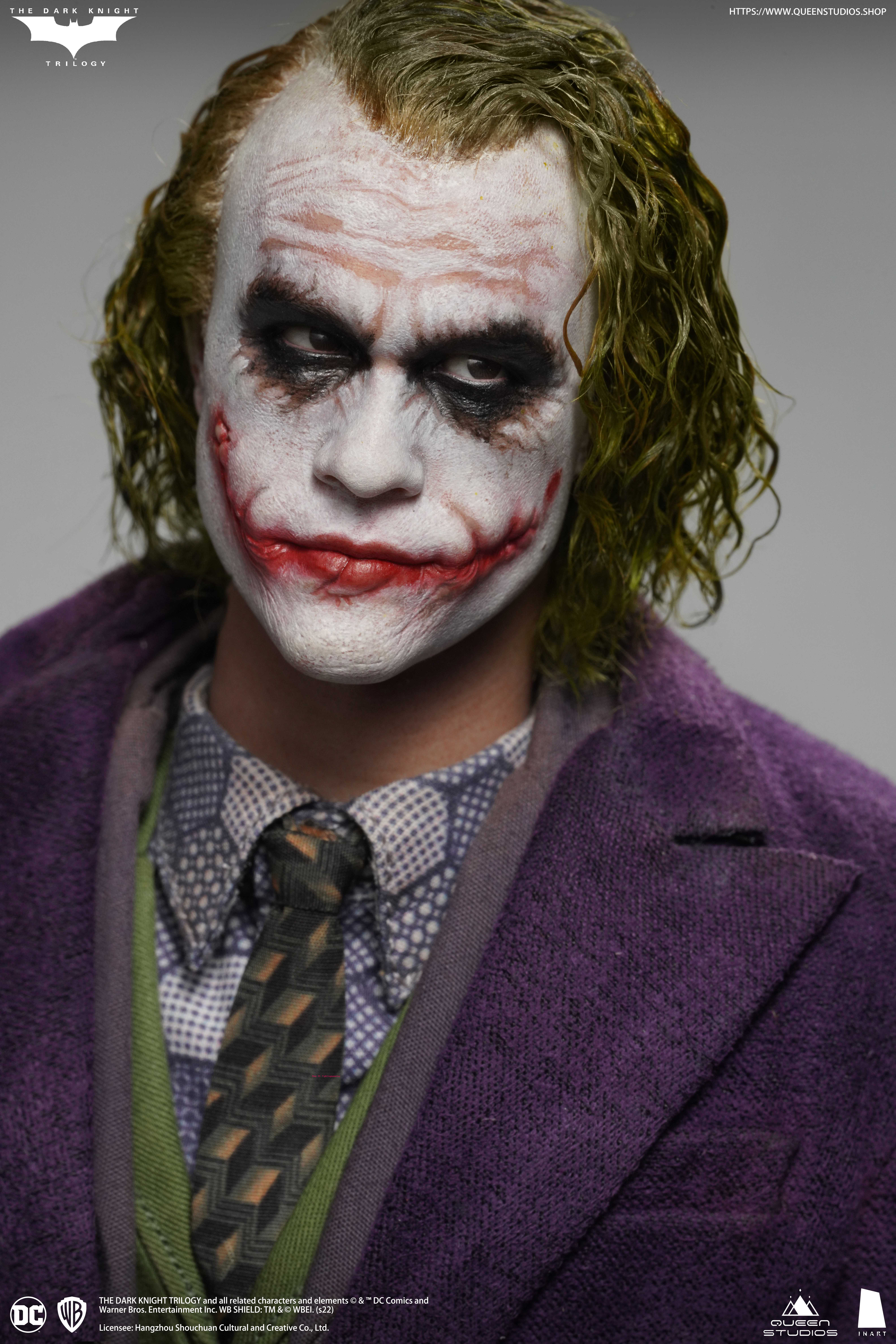Queen Studios Inart 1/6 Batman Dark Knight Joker Rooted Hair